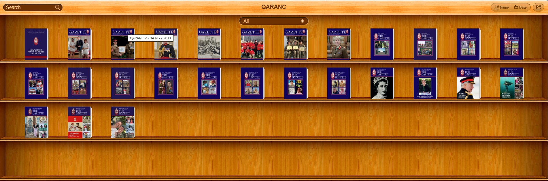 The Gazette   Bookcase