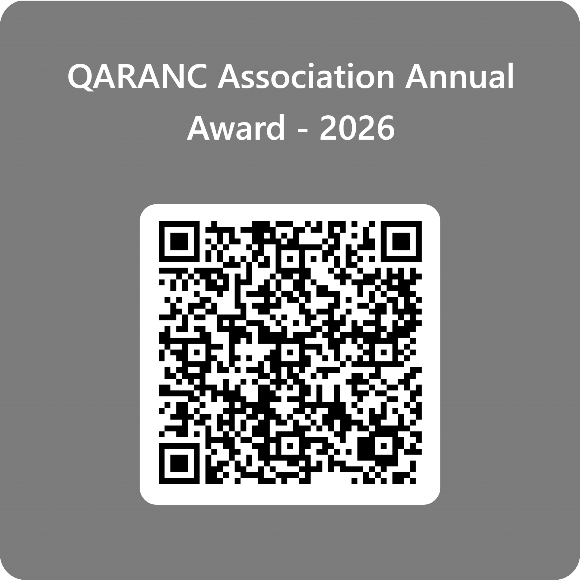 QRCode for QARANC Association 